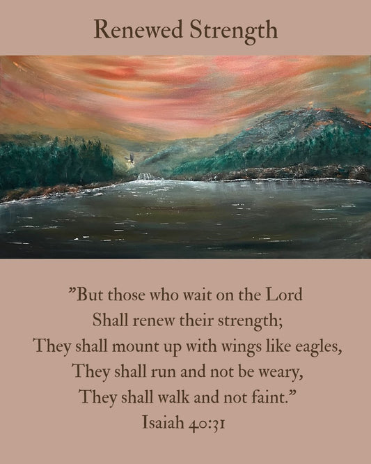 Renewed Strength – 20x36 Moody Landscape by Renee Smith