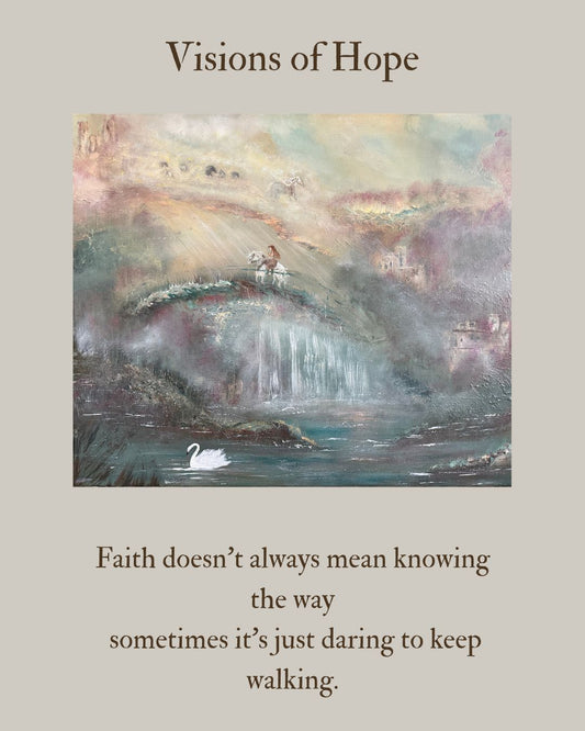 Visions of Hope – 20x24 Framed Original Acrylic by Renee Smith