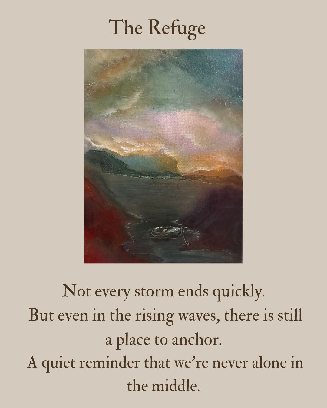 The Refuge – 12x16 Original Acrylic Painting by Renee Smith