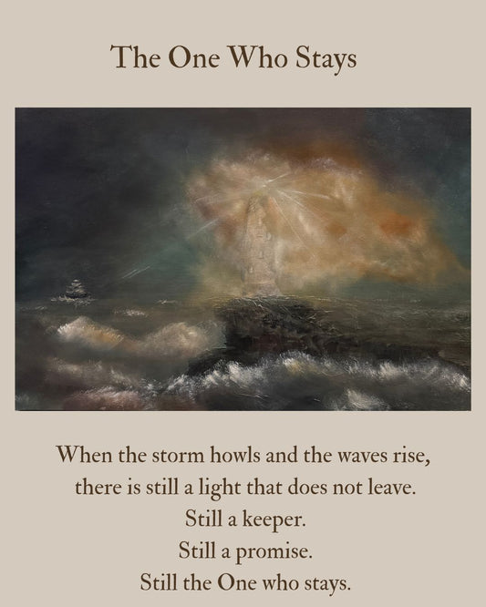 The One Who Stays Original Canvas Art