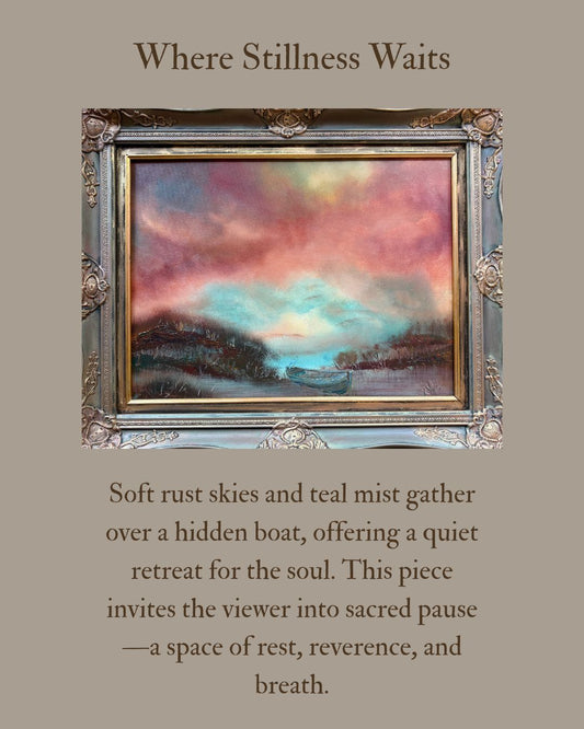 Where Stillness Waits – Original 18x24 Framed Painting by Renee Smith