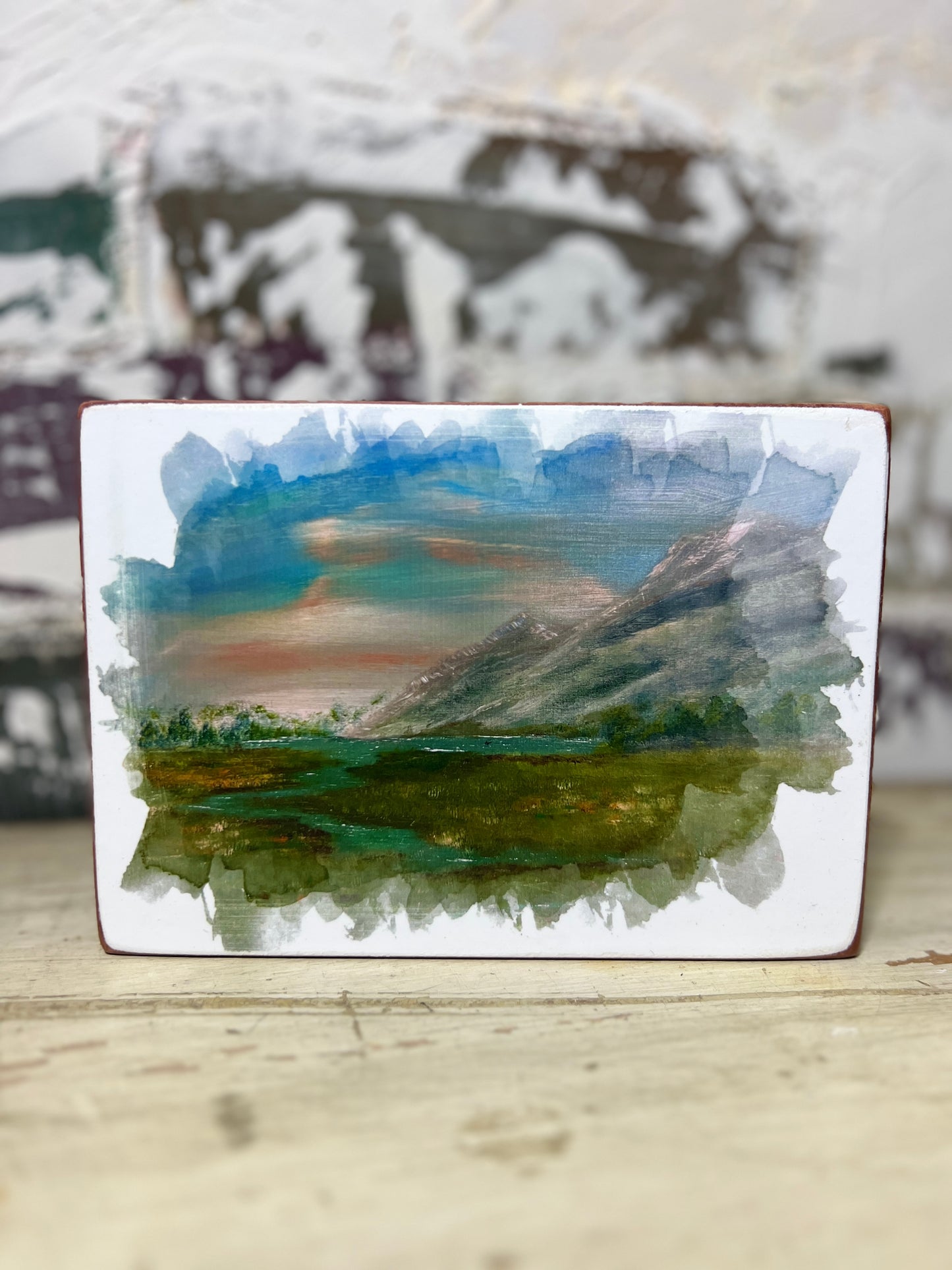 Mini Art Wood Shelf Sitter Wall Art The Great Beyond