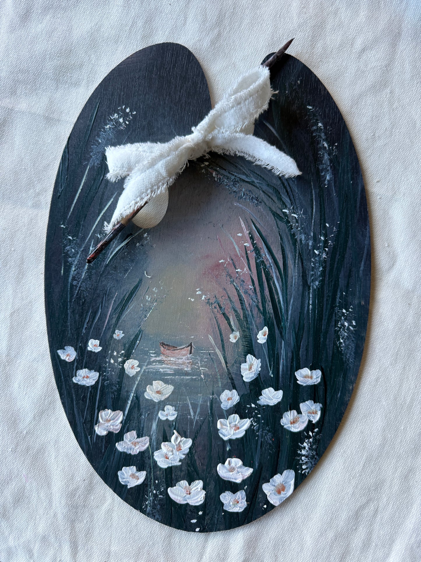 Palette Keepsake No. 12 Carried Through Original Painting by Renee