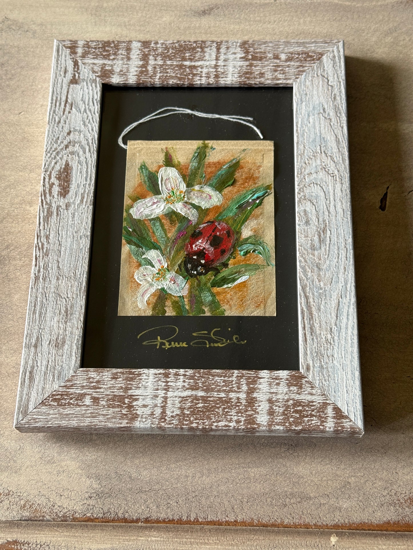 Small Wonders Tea Bag Art Small Original Art