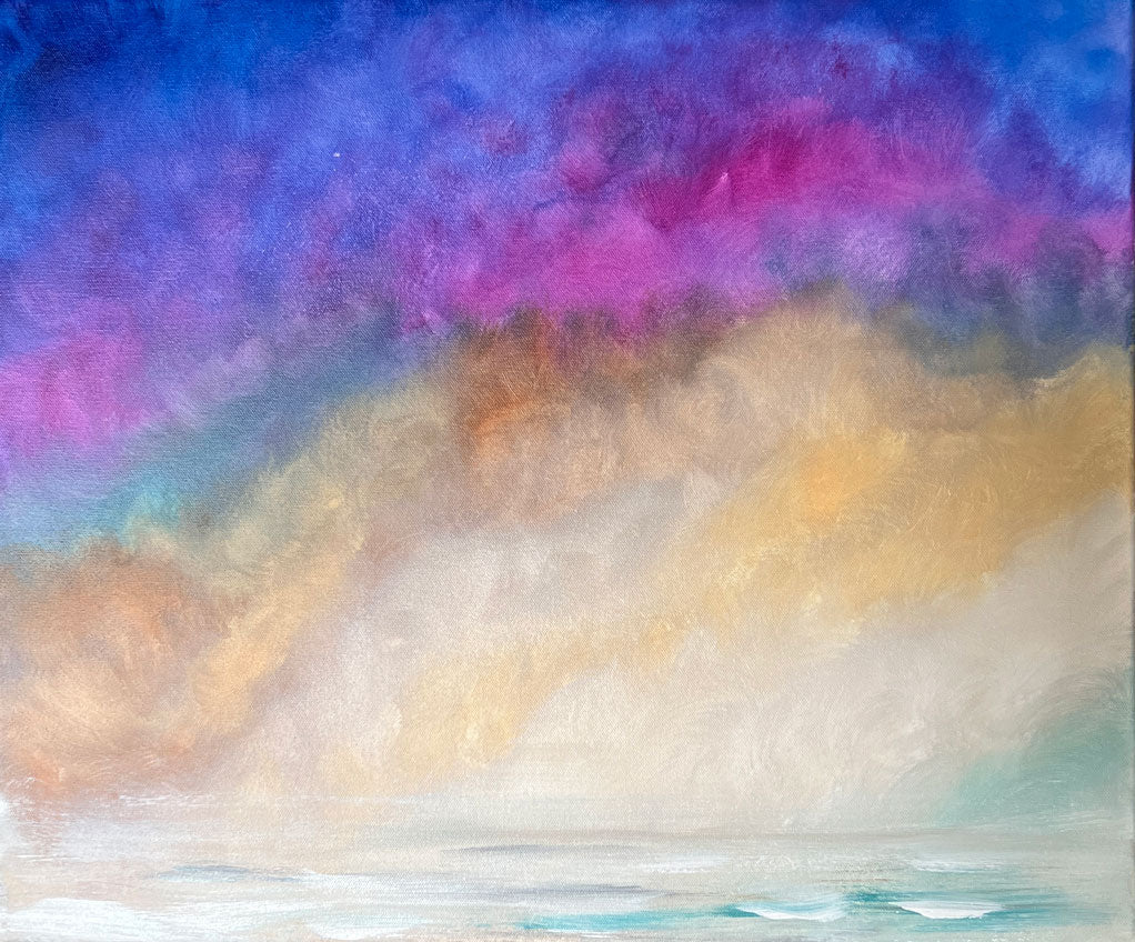 ORIGINAL CANVAS ART "Beyond the Waves"