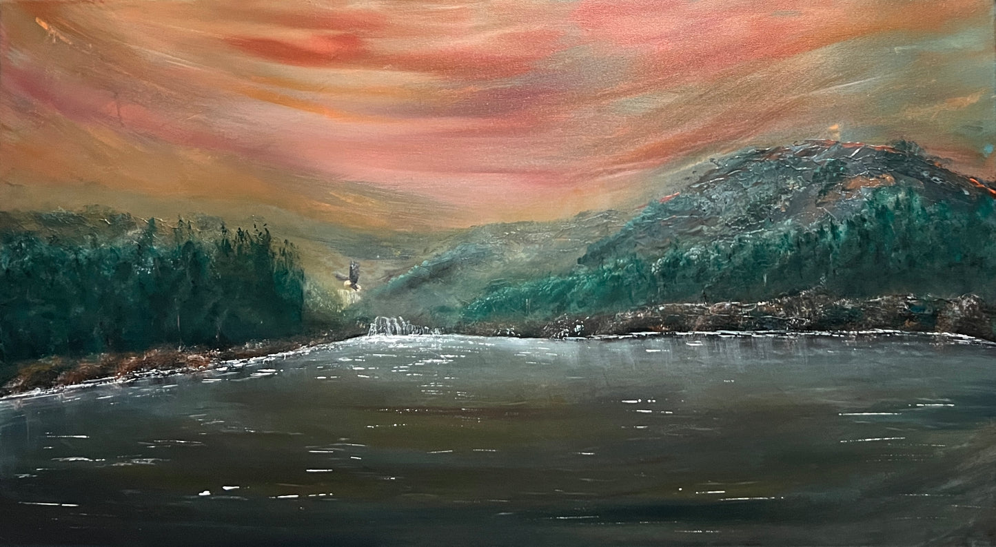 Renewed Strength – 20x36 Moody Landscape by Renee Smith