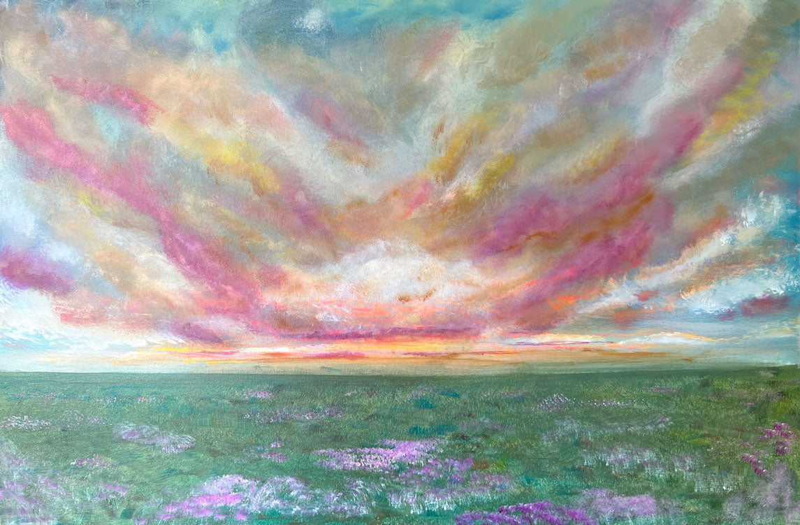 ORIGINAL CANVAS ART "NEW DAY COMING"