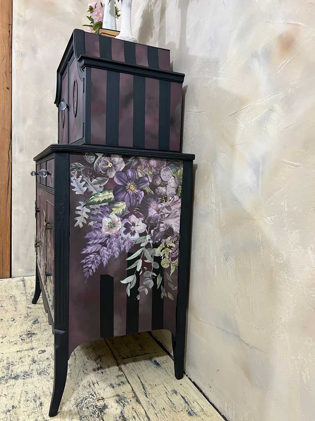 Whimsical Fantasy – Hand-Painted Vintage Dresser | Original Furniture Artwork by Renee Smith