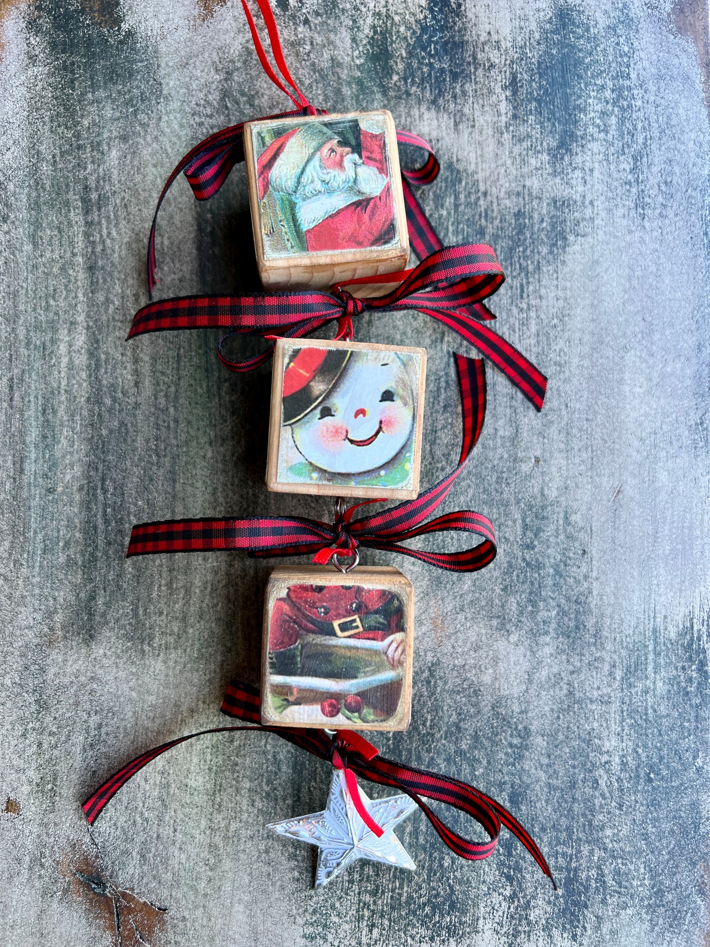 Block Christmas Ornaments