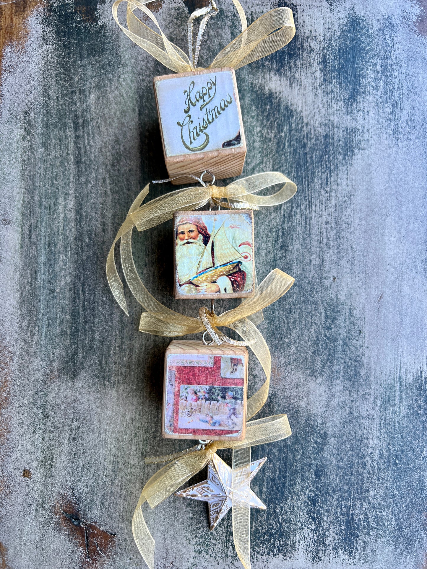 Block Christmas Ornaments