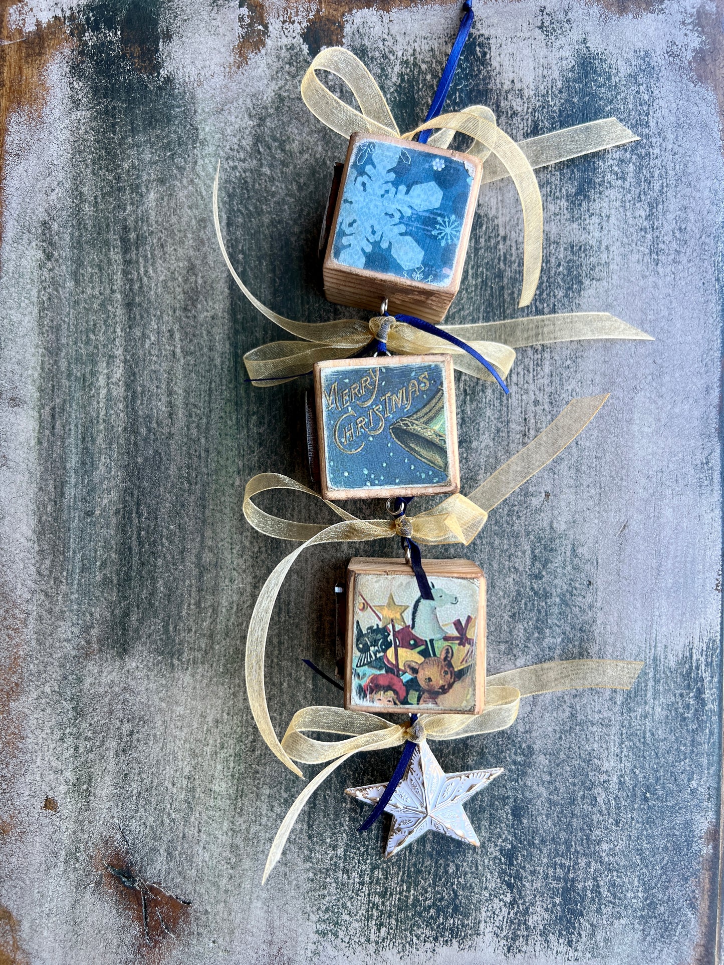 Block Christmas Ornaments