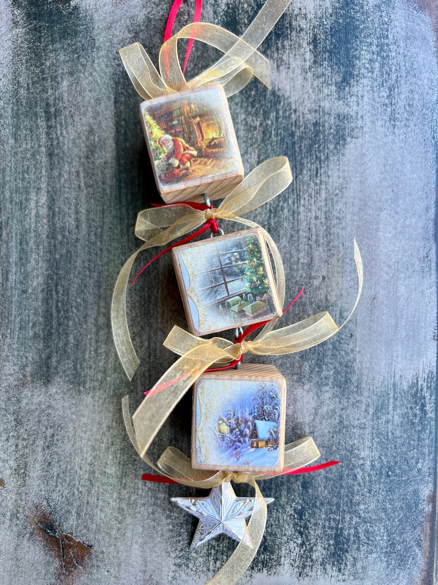 Block Christmas Ornaments