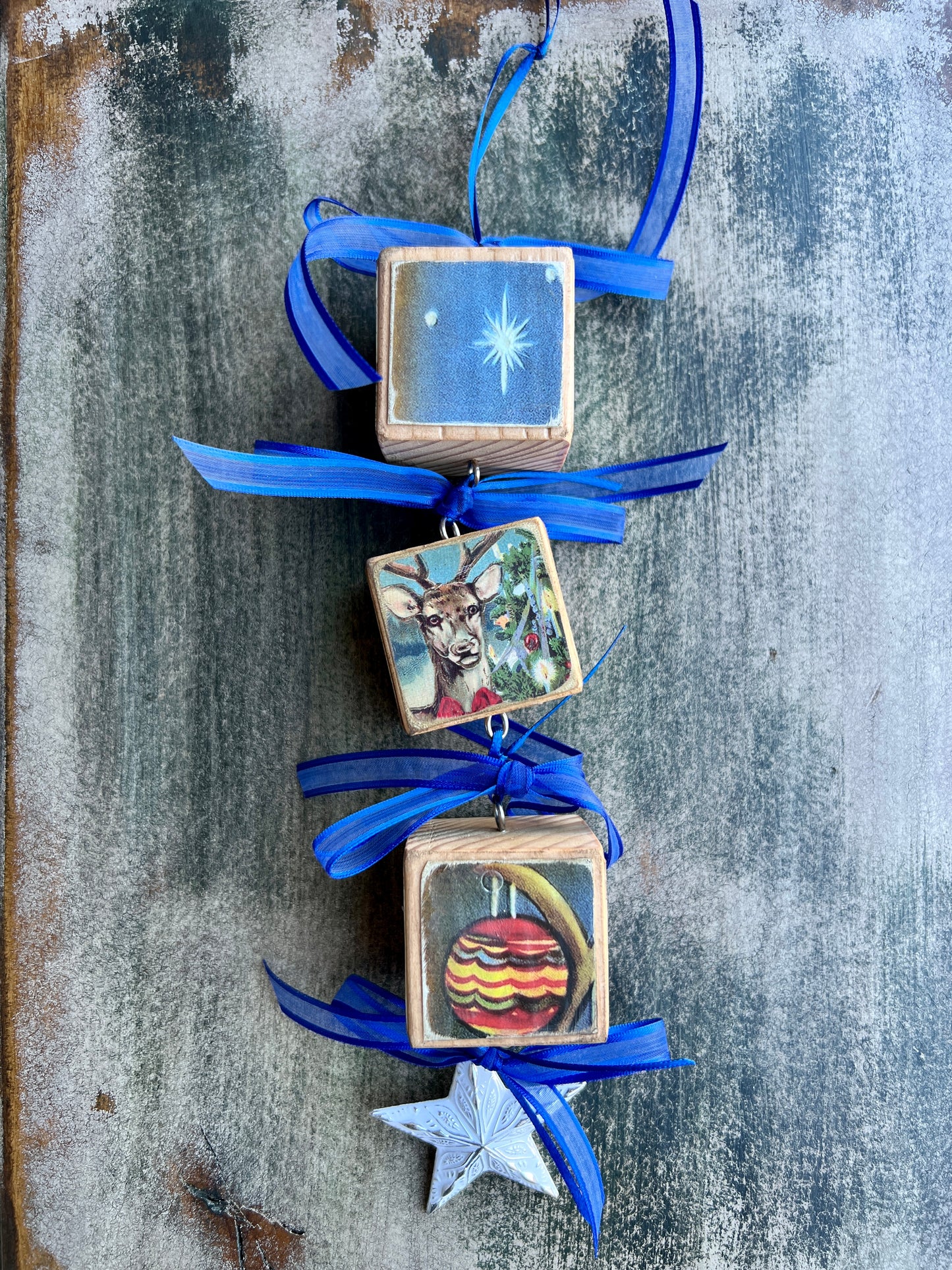 Block Christmas Ornaments