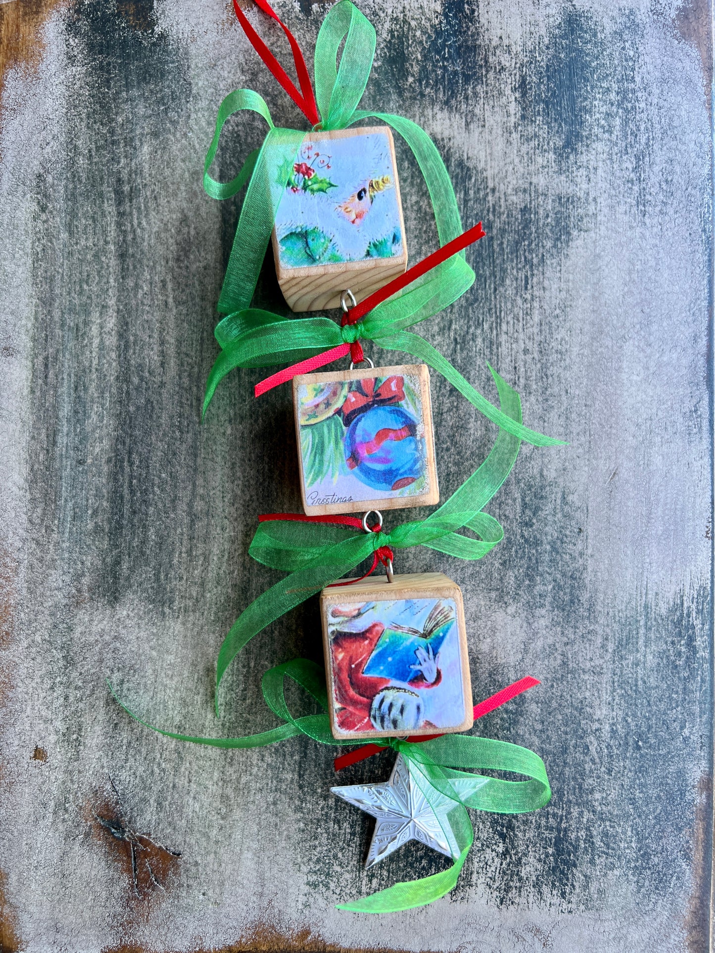 Block Christmas Ornaments
