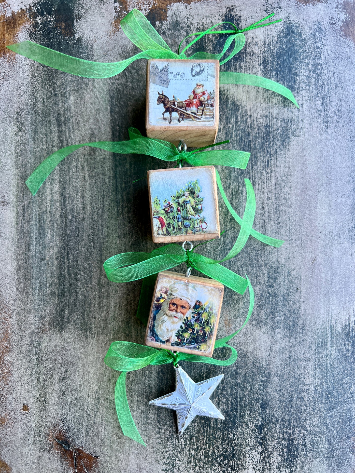 Block Christmas Ornaments