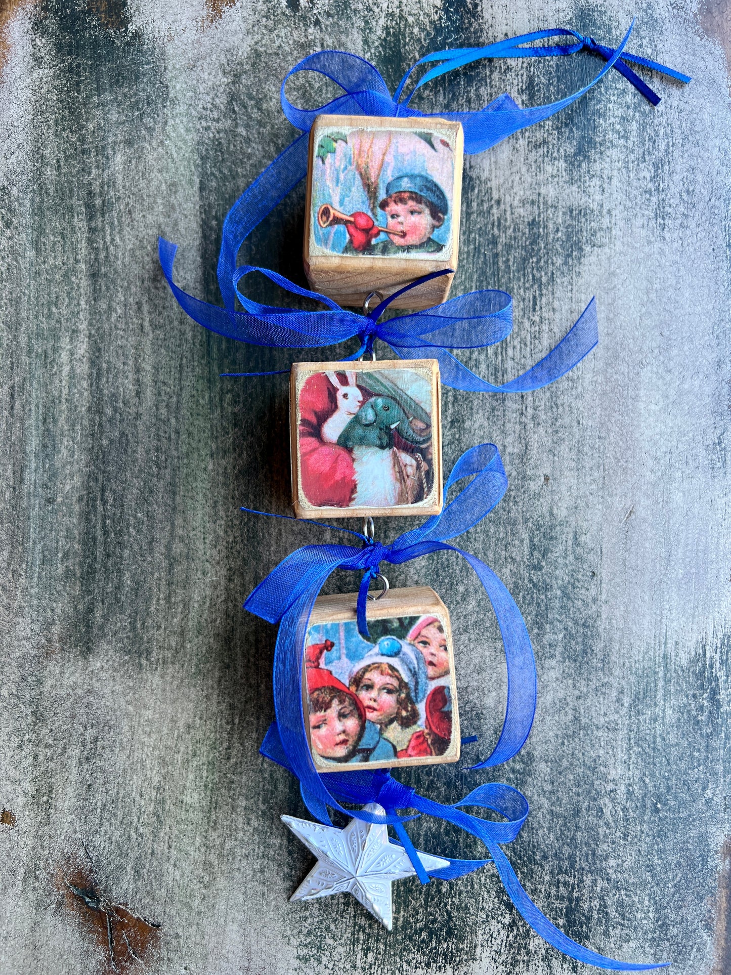 Block Christmas Ornaments