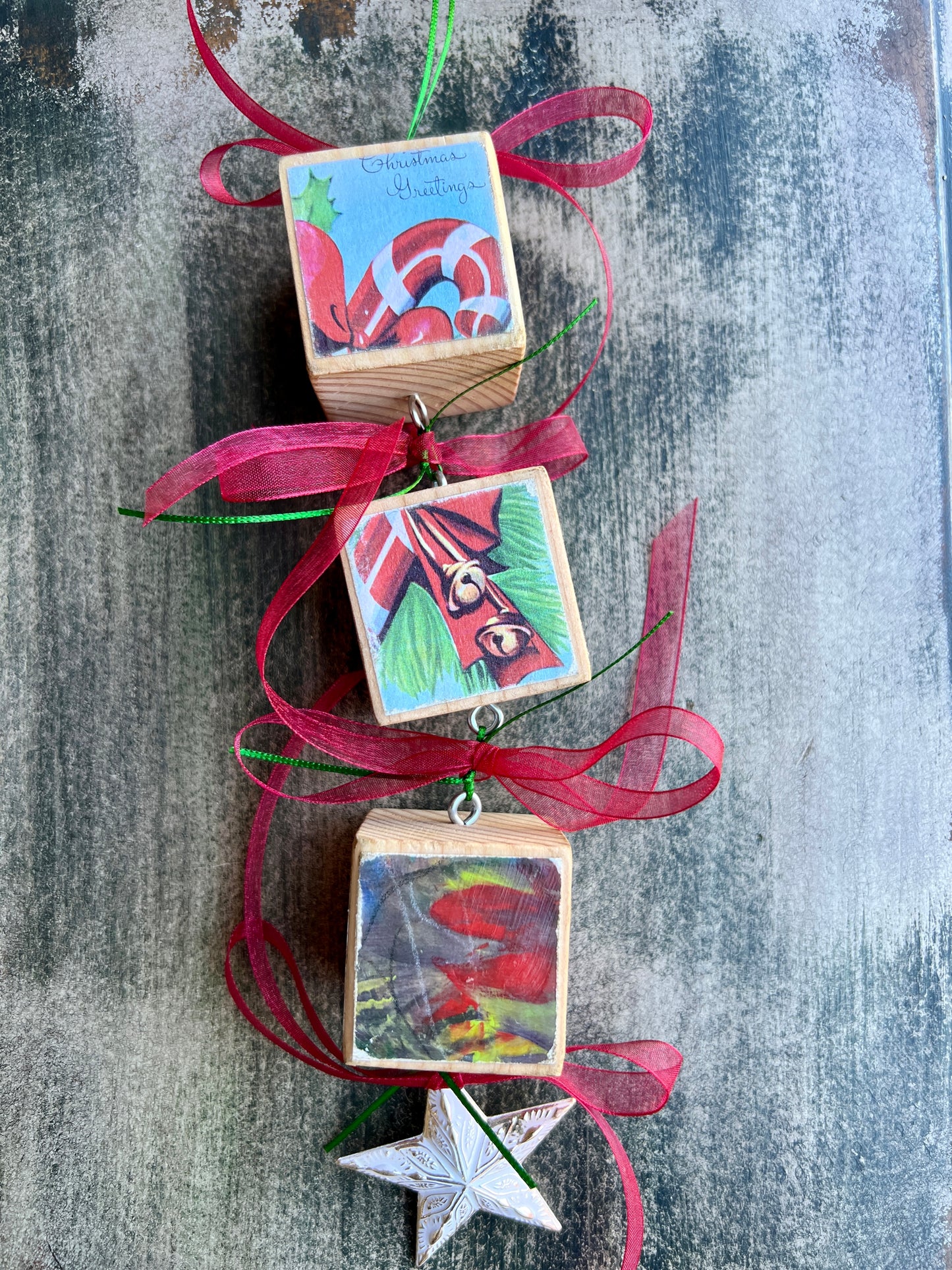 Block Christmas Ornaments