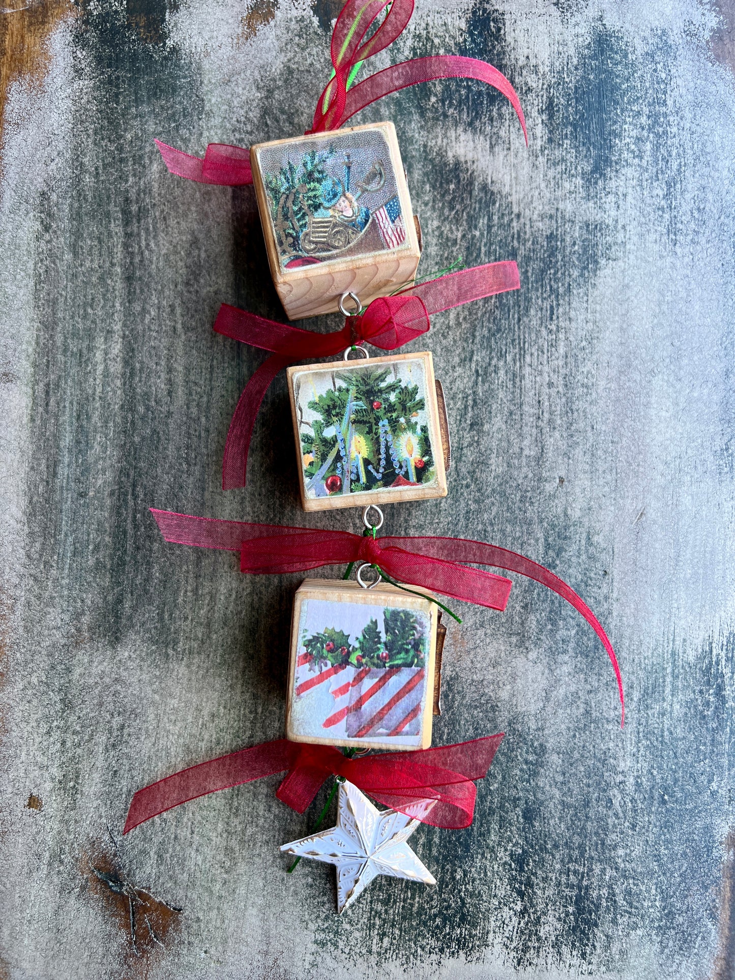 Block Christmas Ornaments