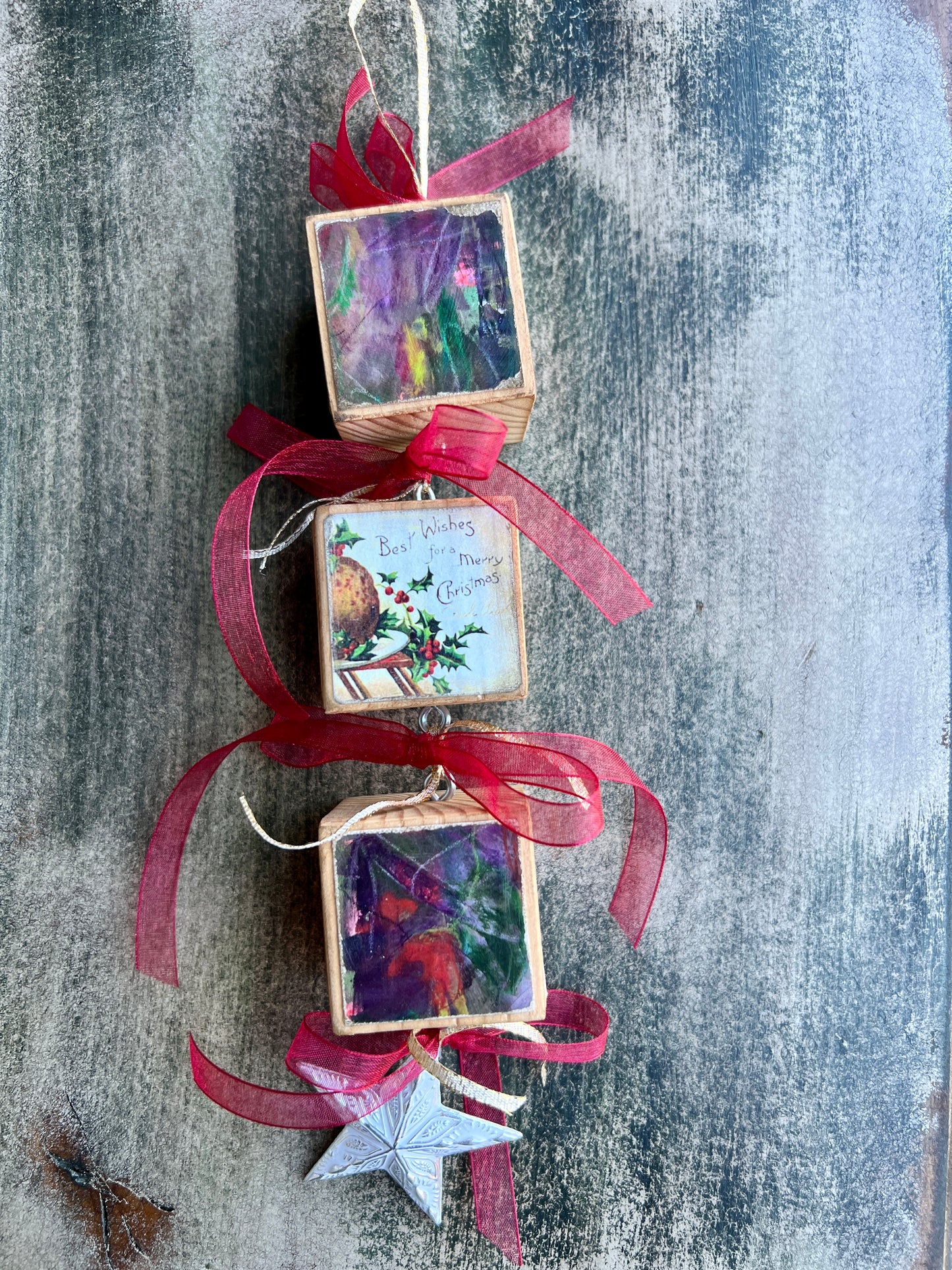 Block Christmas Ornaments