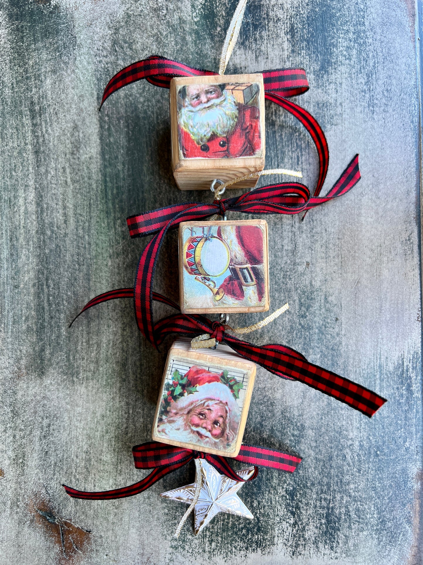 Block Christmas Ornaments