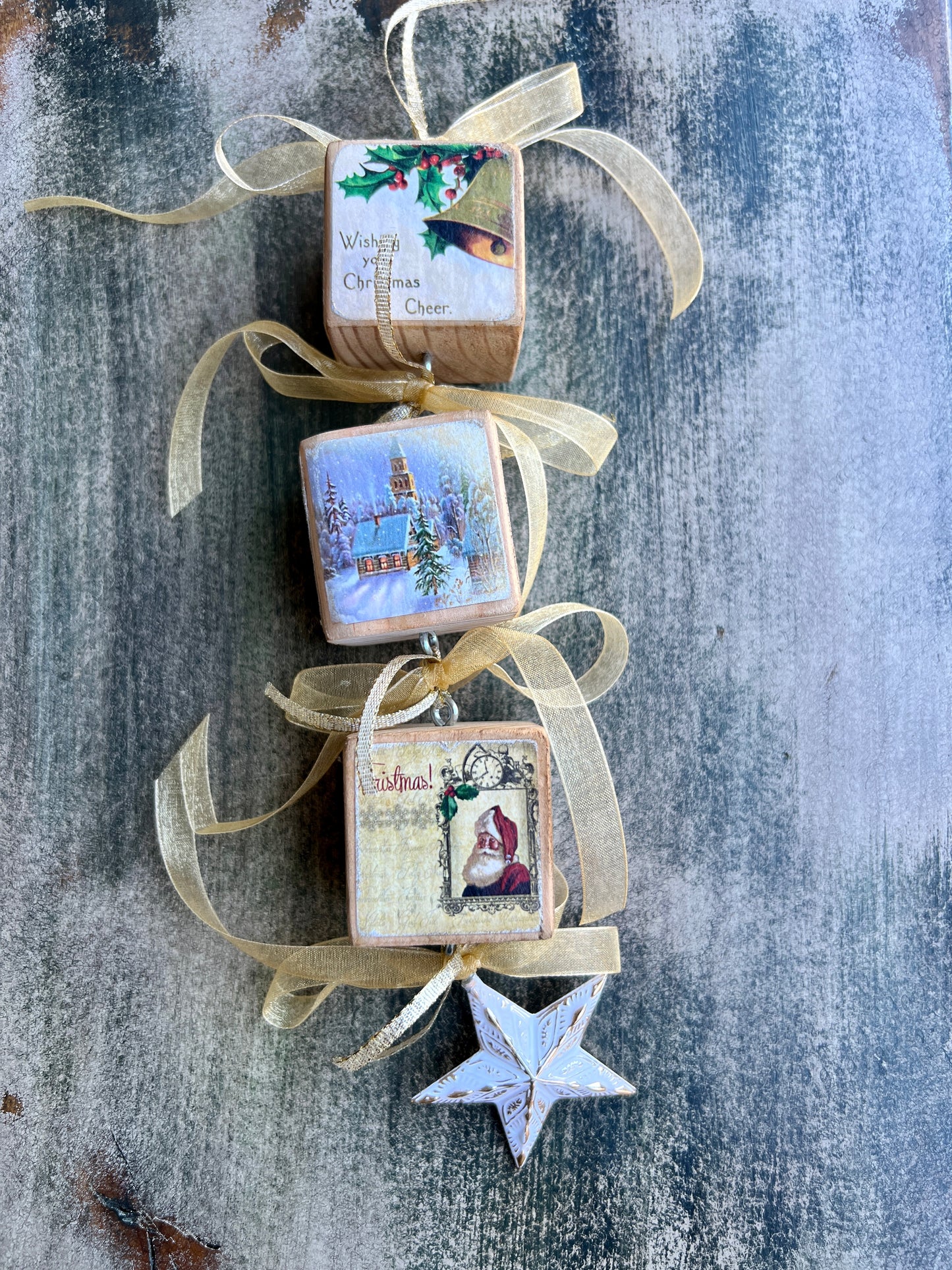 Block Christmas Ornaments