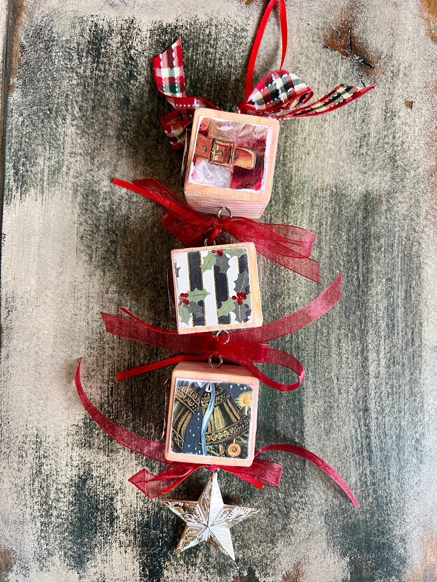Block Christmas Ornaments