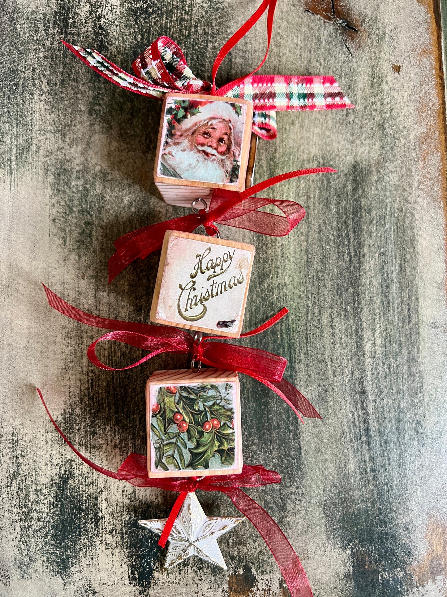 Block Christmas Ornaments