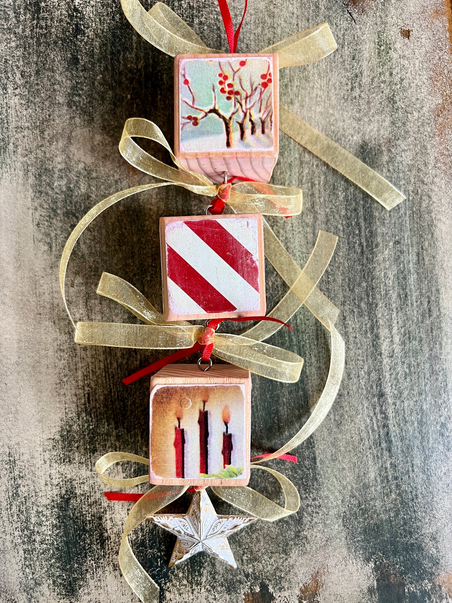 Block Christmas Ornaments