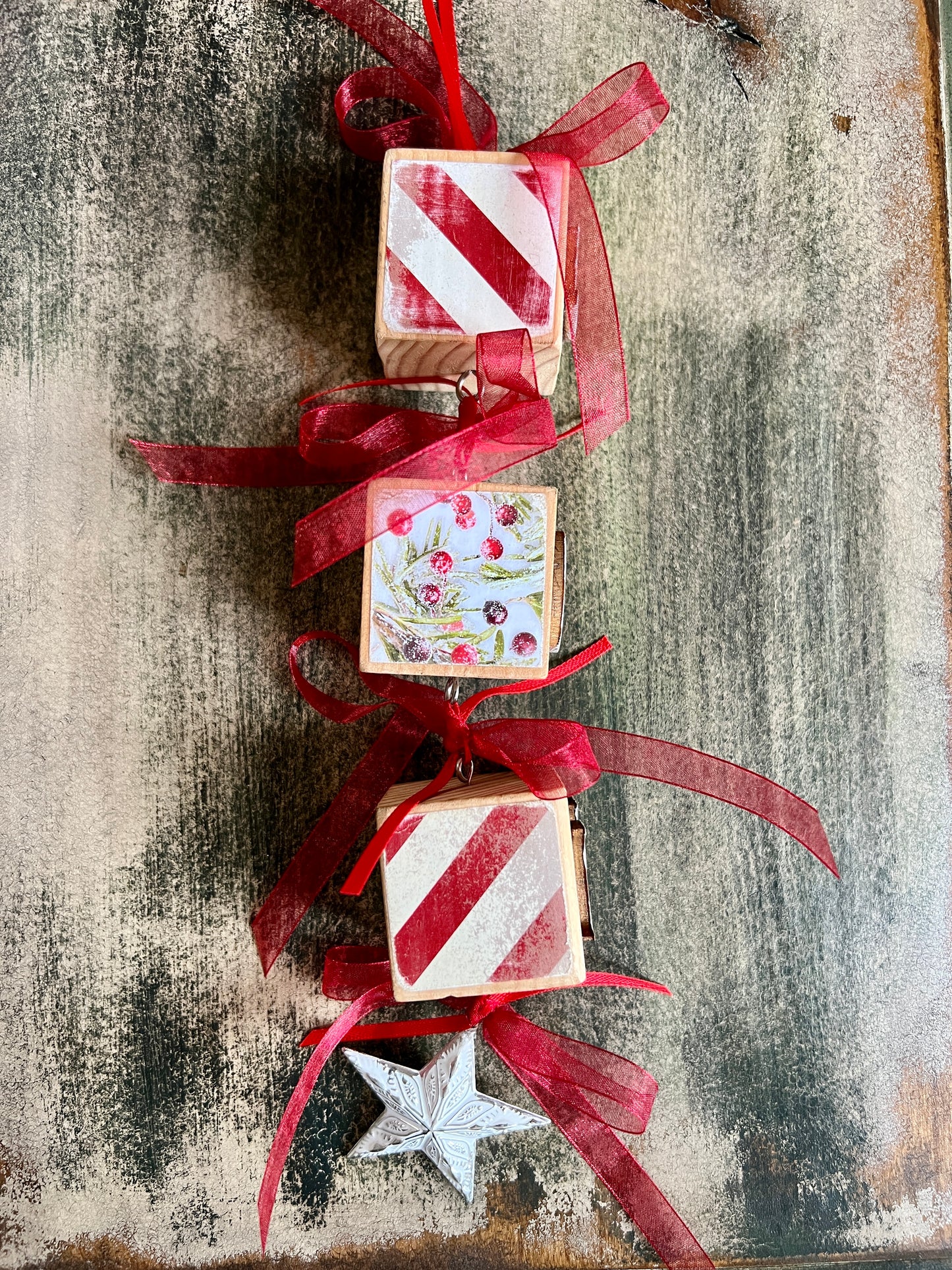 Block Christmas Ornaments