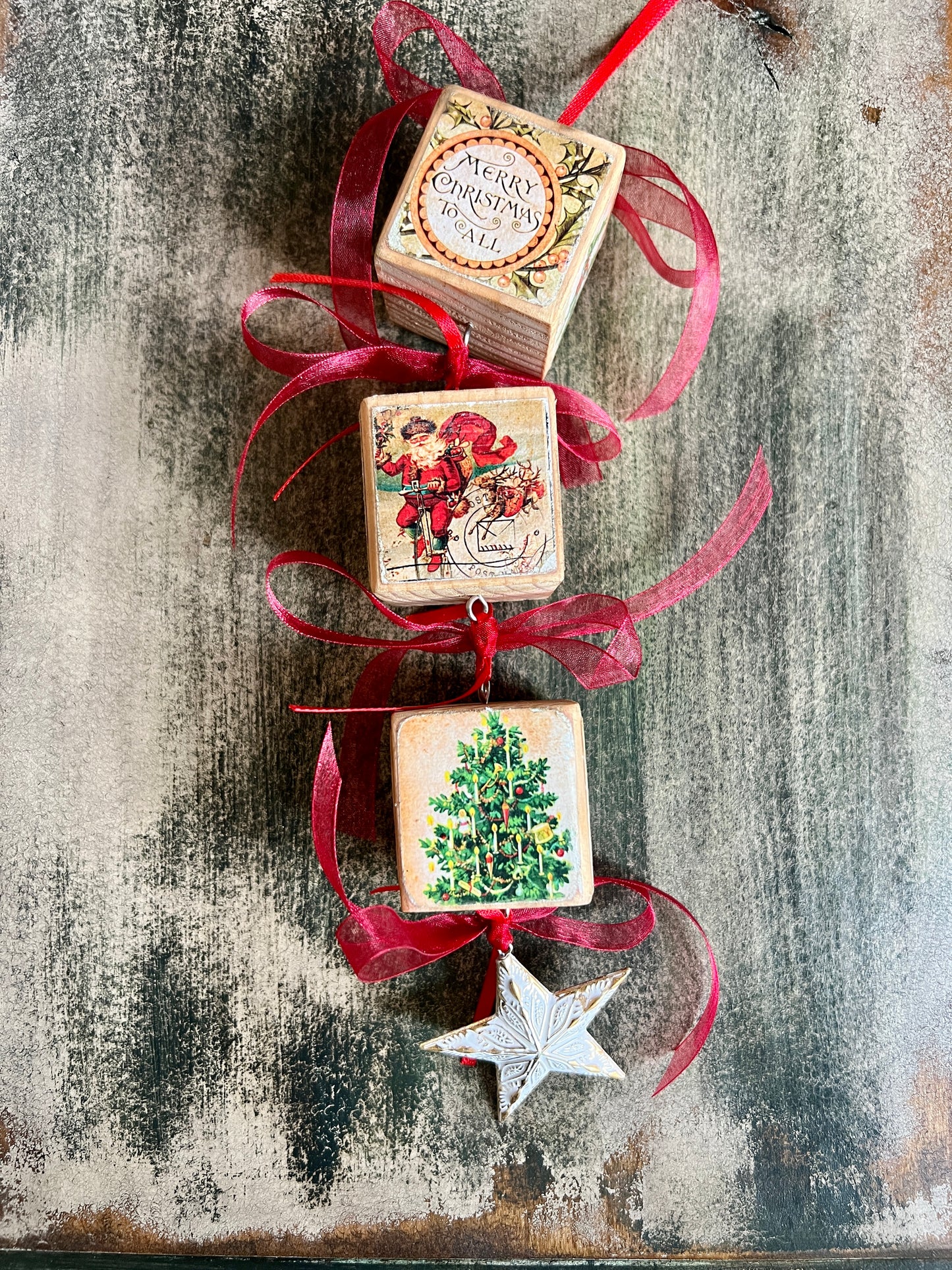 Block Christmas Ornaments