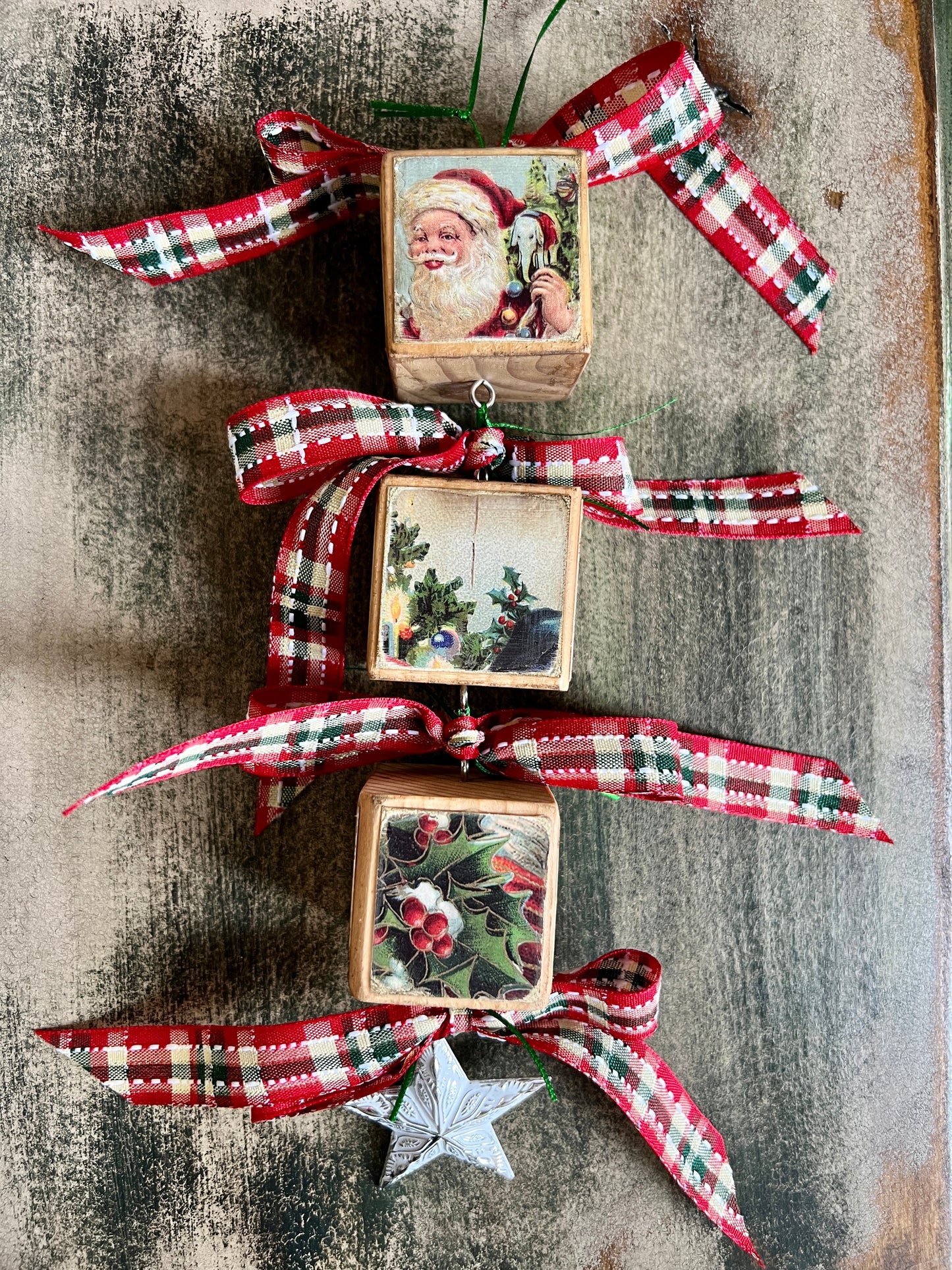 Block Christmas Ornaments