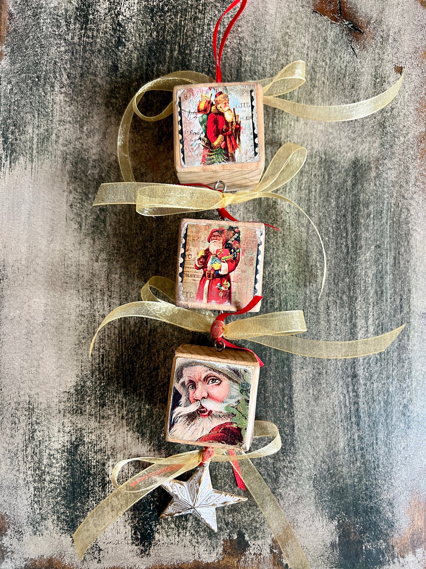 Block Christmas Ornaments