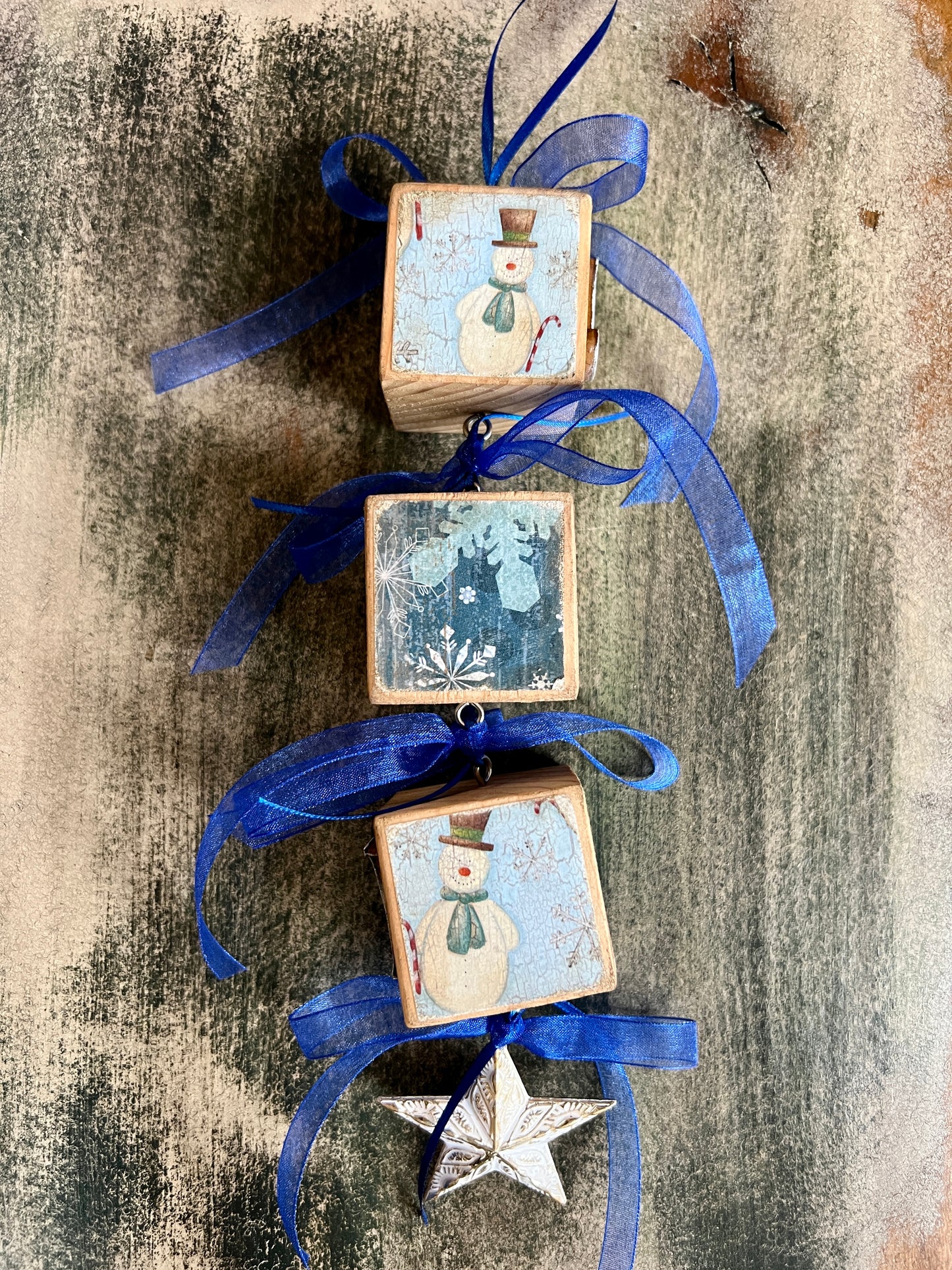 Block Christmas Ornaments