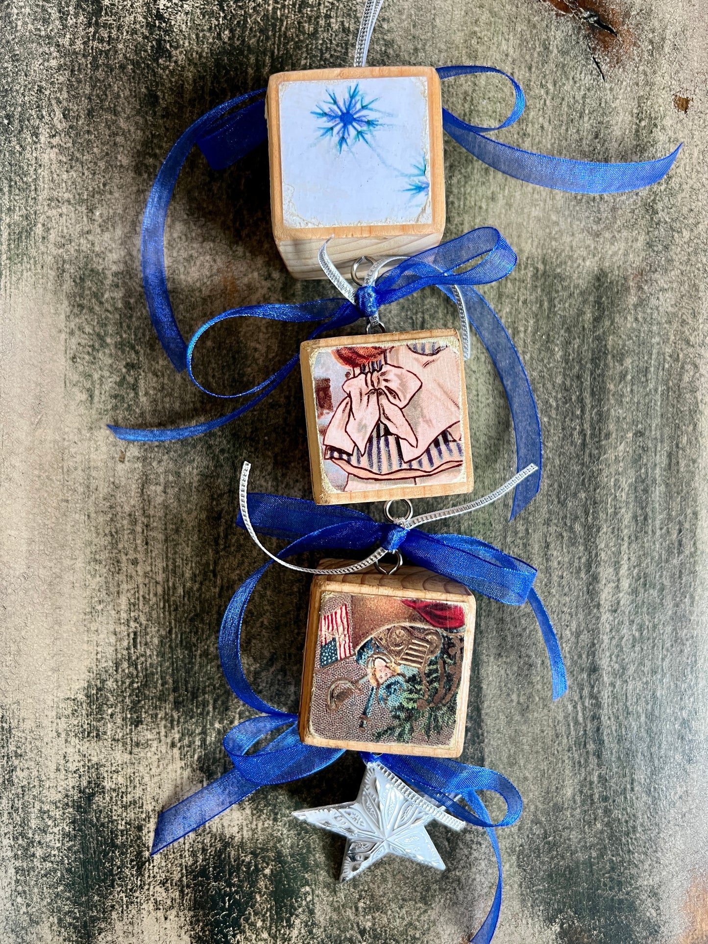 Block Christmas Ornaments