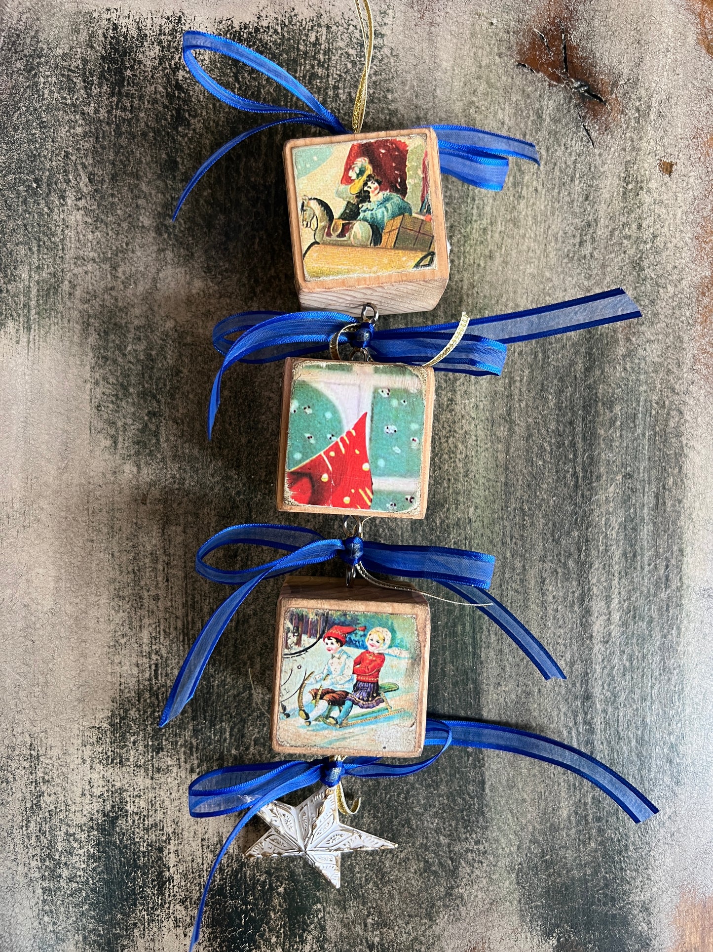 Block Christmas Ornaments