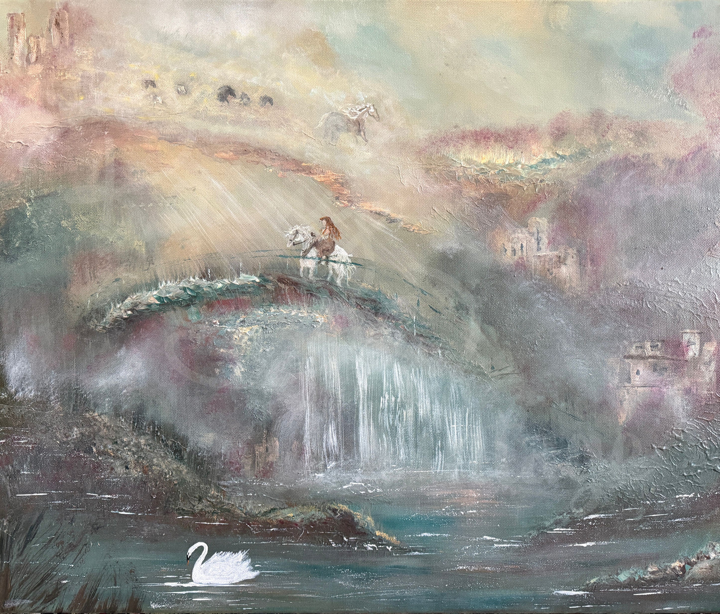 Visions of Hope – 20x24 Framed Original Acrylic by Renee Smith