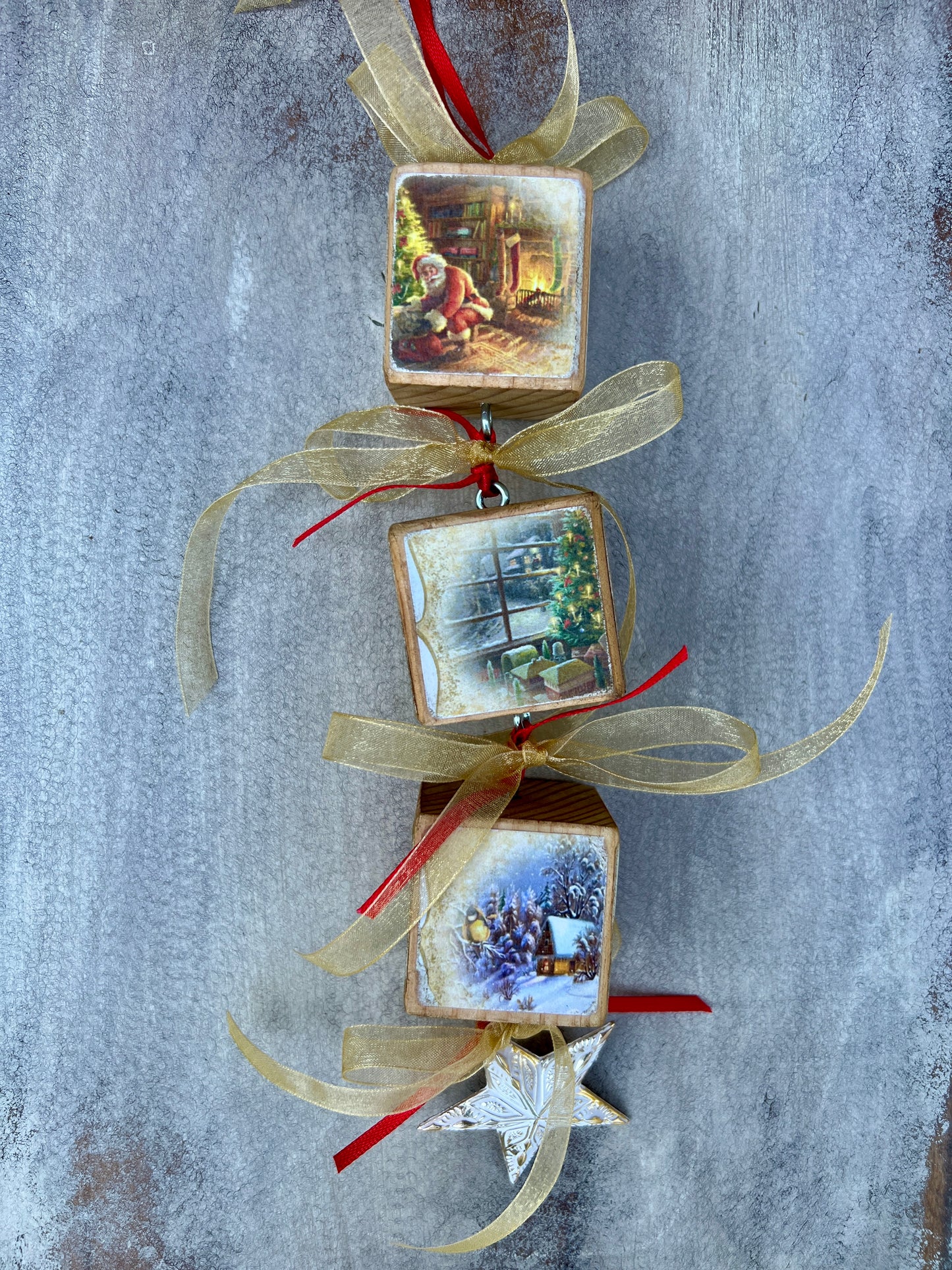 Block Christmas Ornaments
