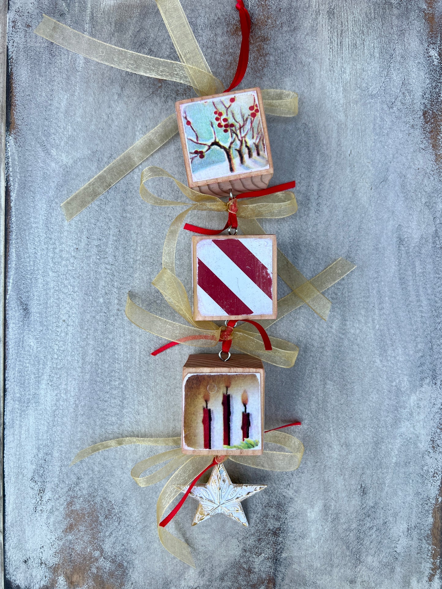 Block Christmas Ornaments