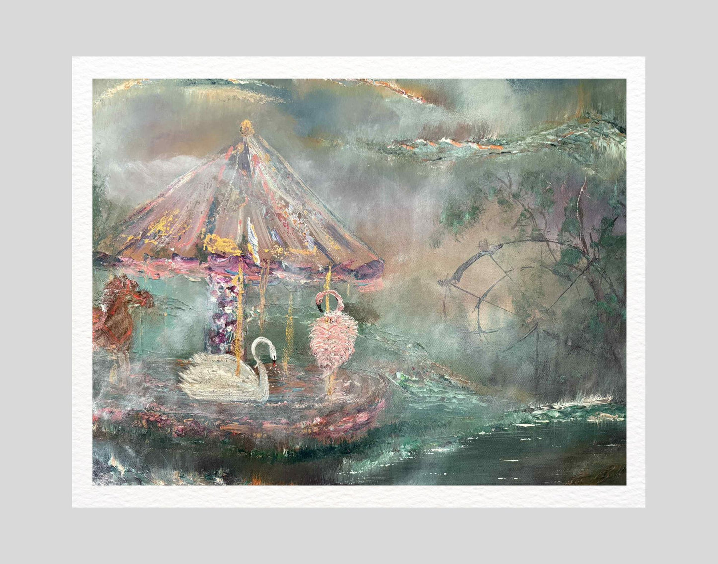 Whispers of the Carousel 11x14 Fine Art Print by Renee Smith