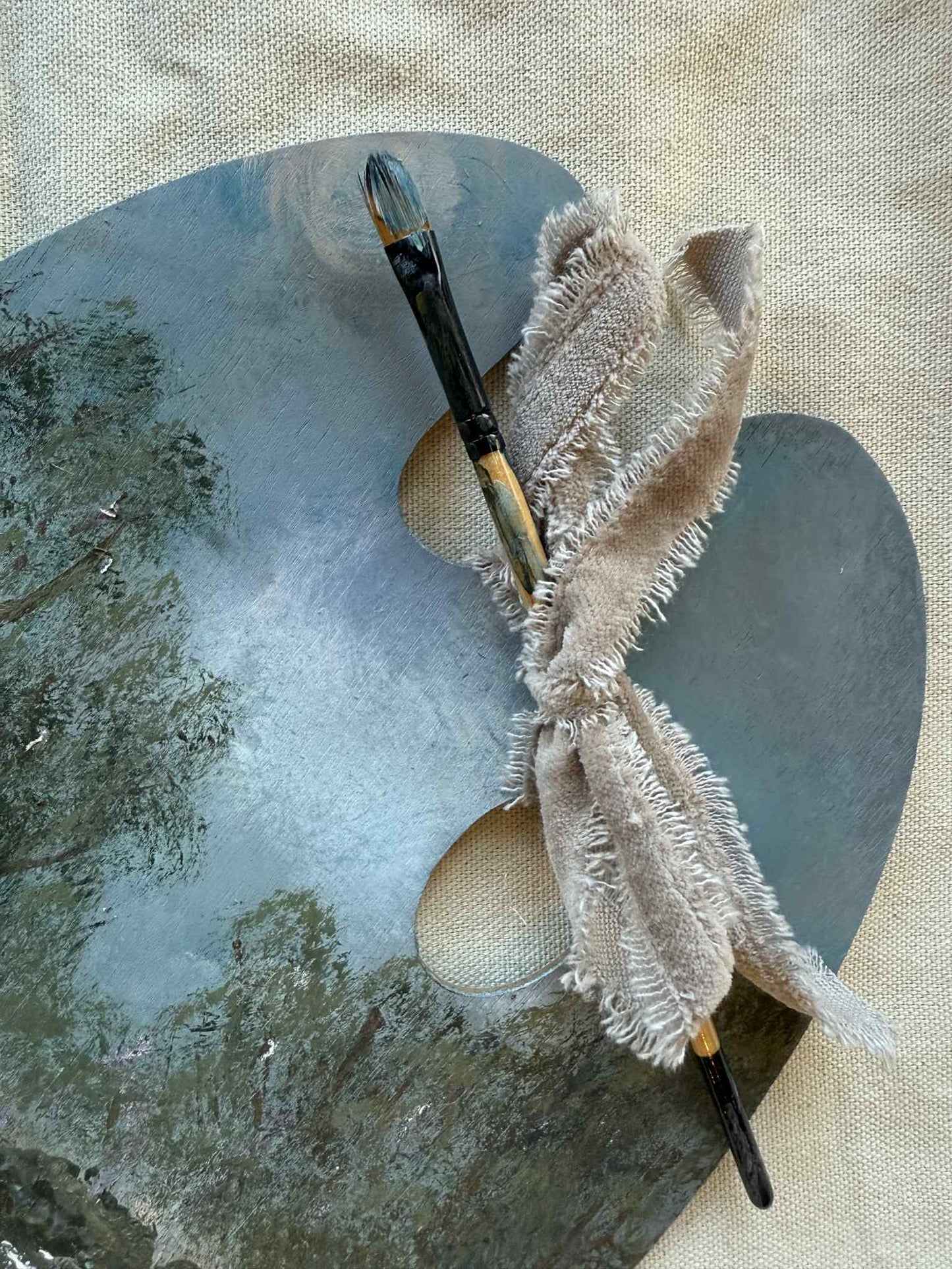 Palette Keepsake No. 2 Grace on the Water Swan Original Painting