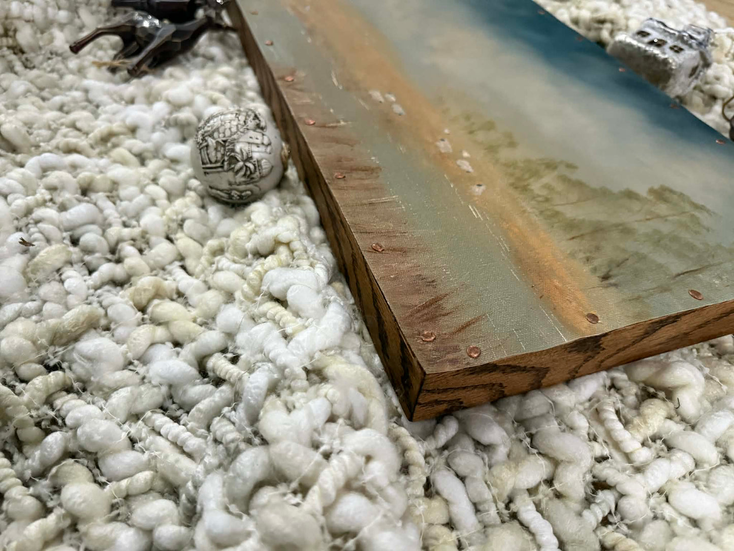 The Moment Between Original Aged Canvas Artwork by Renee