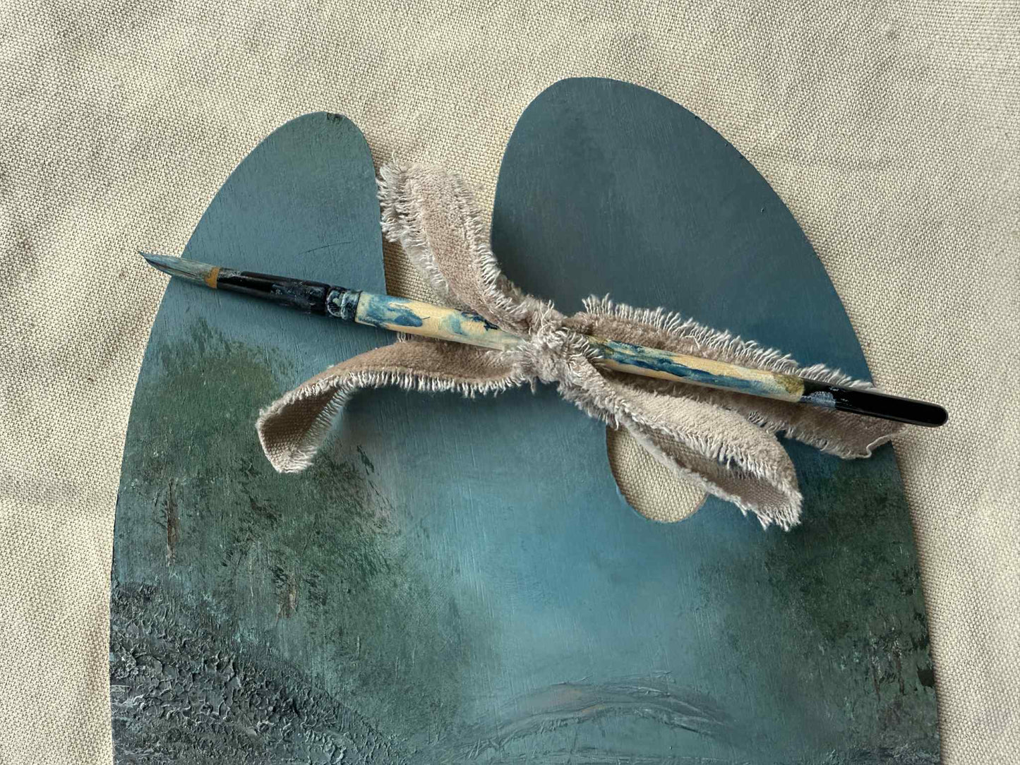 Palette Keepsake No. 5 Bridge of Silence Original Art by Renee