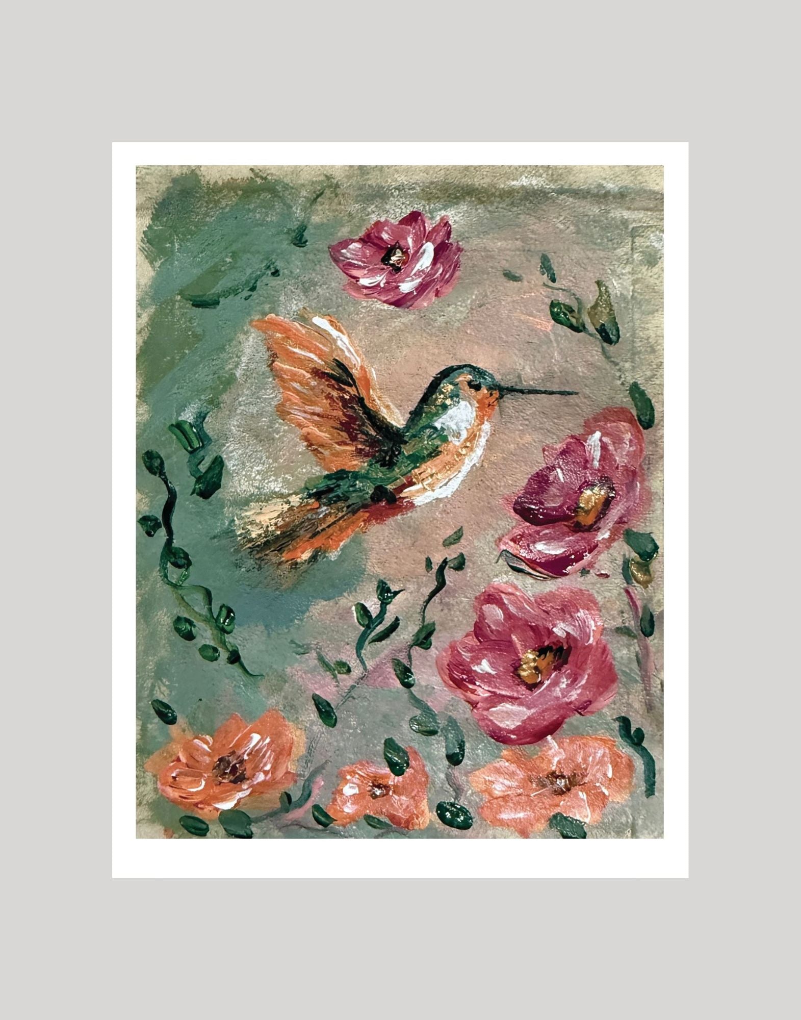 Hummingbird Study I | 11×14 Art Print – Raine Gardens & Rainy Day ...