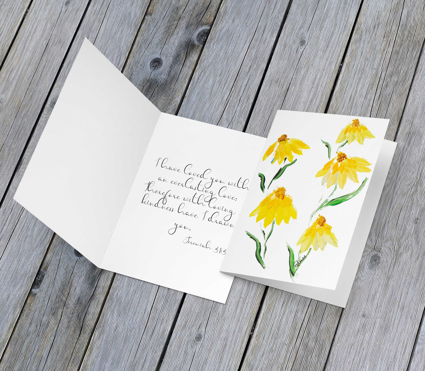 Yellow Cone Flower Cards