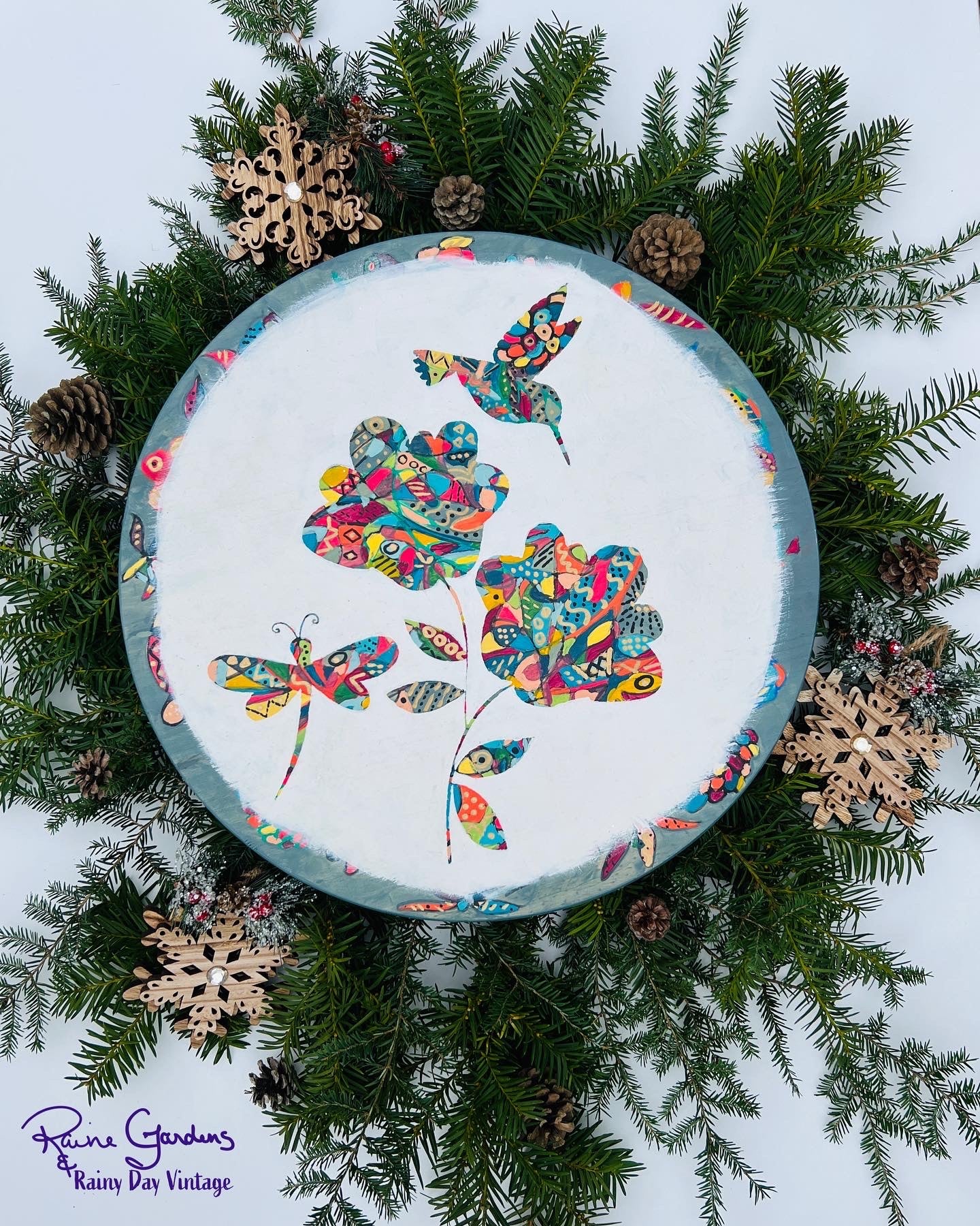 Happiness and Wings 18" Lazy Susan