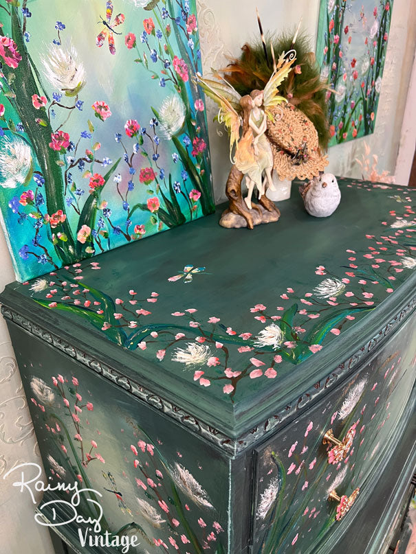 Whimsical Painted Dresser, Painted Furniture, WHERE FAIRIES DREAM
