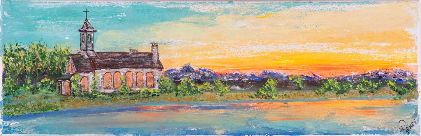 Lakeside Chapel Original Art