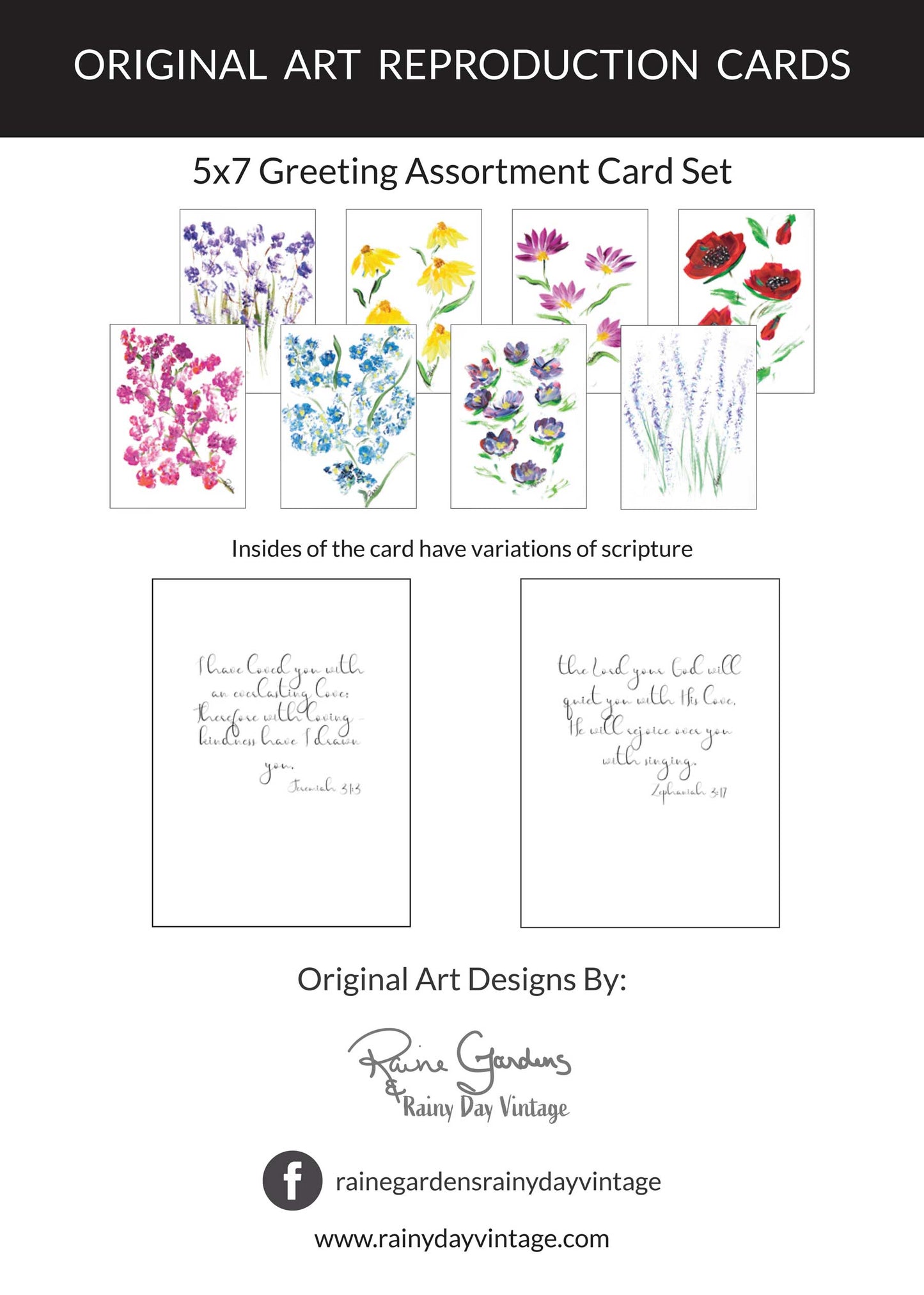 Wildflower Cards Variety 8Pack
