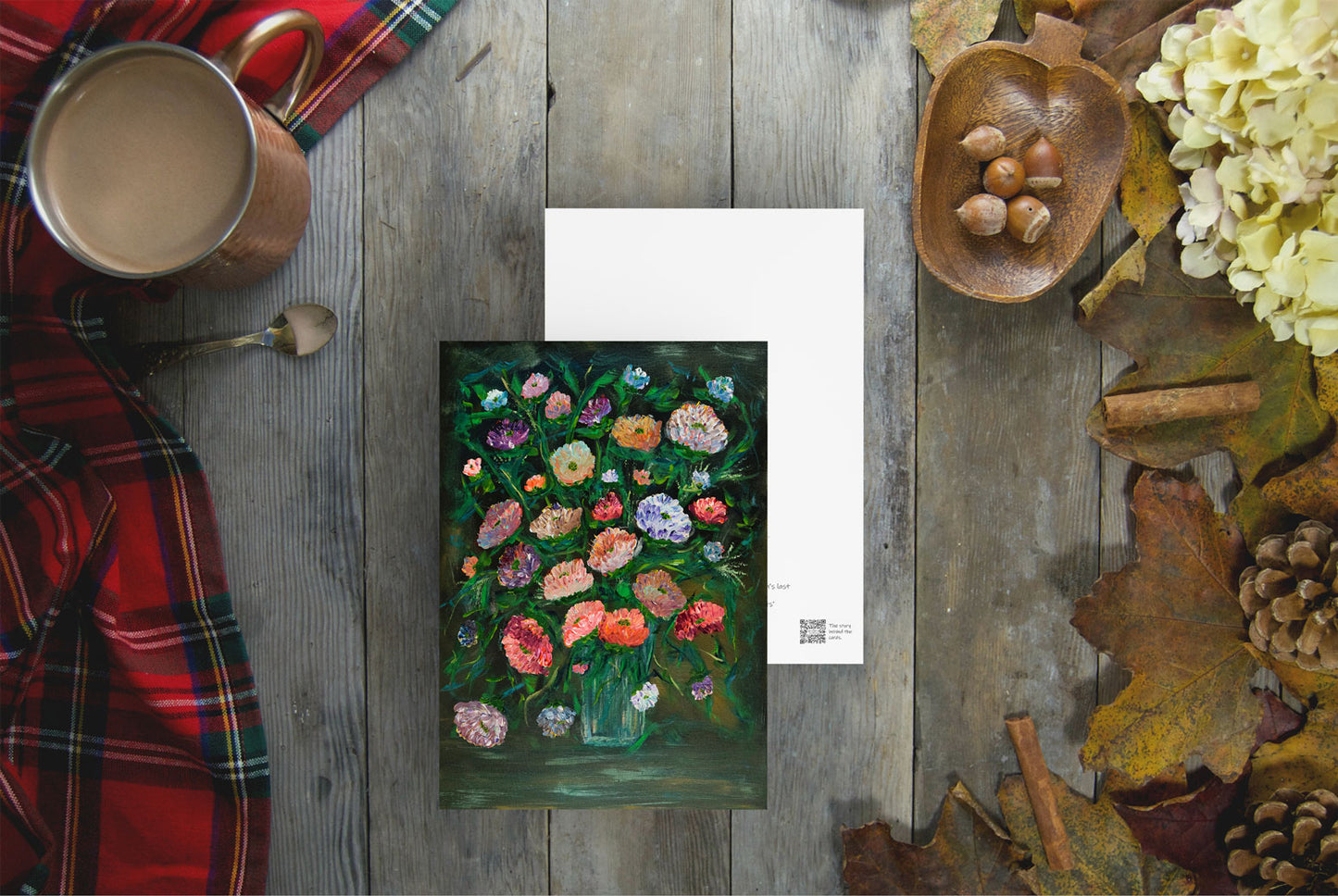 Zinnia Bouquet Greeting Cards