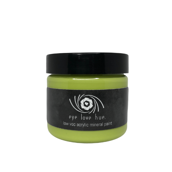 Eye Love Hue LLC 2 oz Whimsykel Lime Acrylic Mineral Paint Chalk Paint Clay Paint